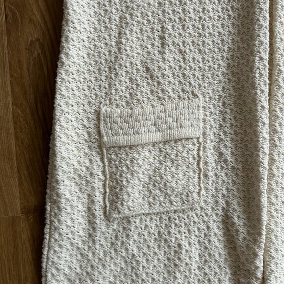 Fossil Cream Sweater Dress with Pockets – Size XS Cap Sleeve Knit Winter Dress - Picture 7 of 11